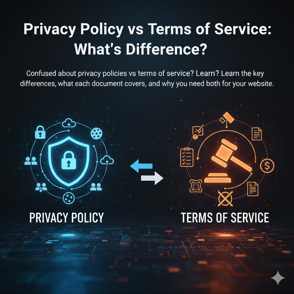 Privacy Policy vs Terms of Service: What's the Difference?